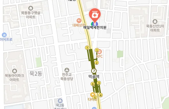 매일백세한의원 지도 — 네이버 지도로 이동